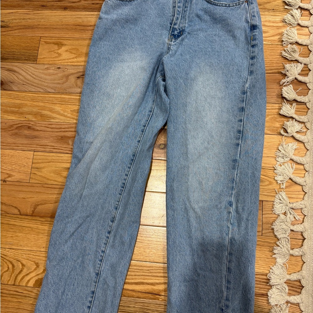 Cotton On Light Blue Straight Leg Jeans